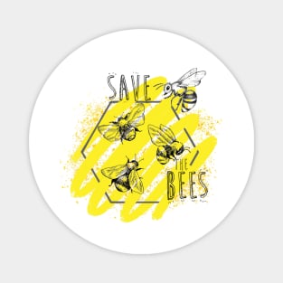 save the bees Magnet